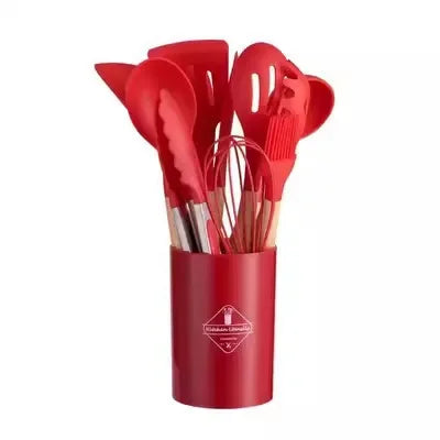 🍽Gourmet Touch – Silicone Kitchen Utensil Set (12 Pieces)