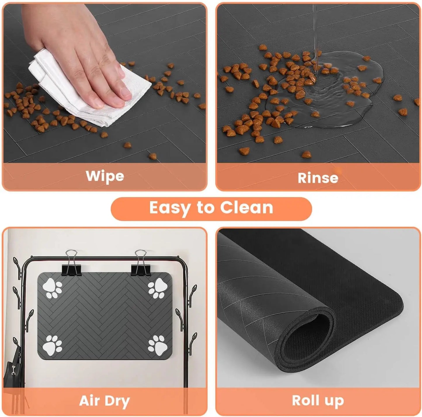 PawProof Mat – Absorbent Waterproof Pet Feeding Mat