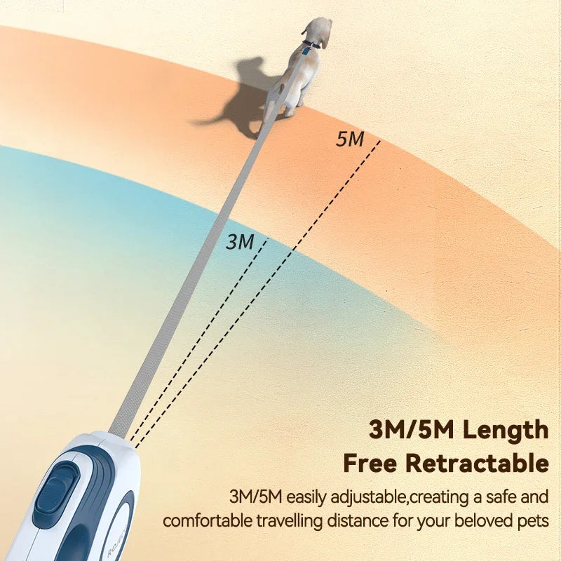 Flexible Walk: The Automatic Retractable Lead for Dogs of All Sizes