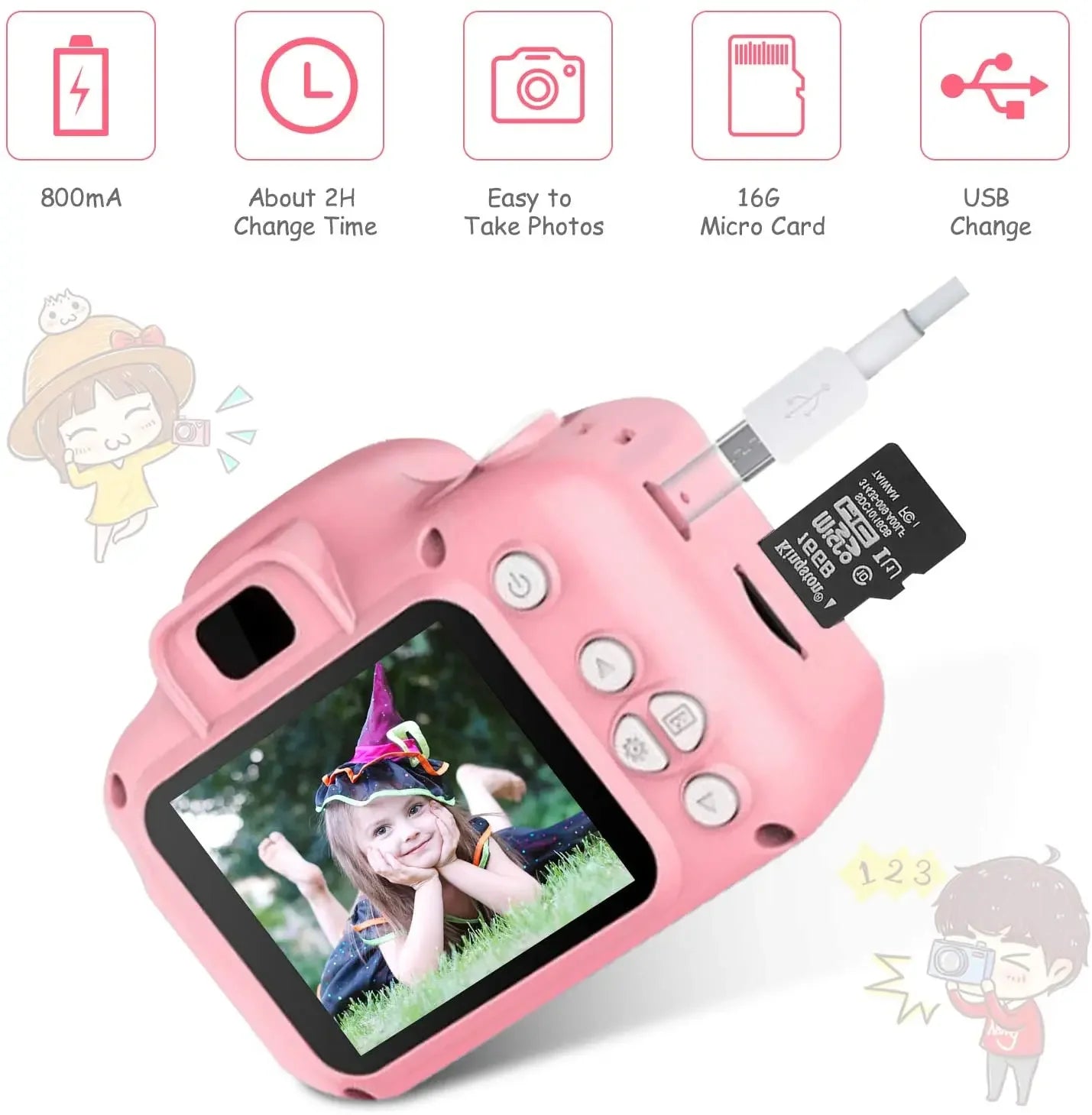 📸 Children's Camera Waterproof 1080P HD - Clicky Kids 📸